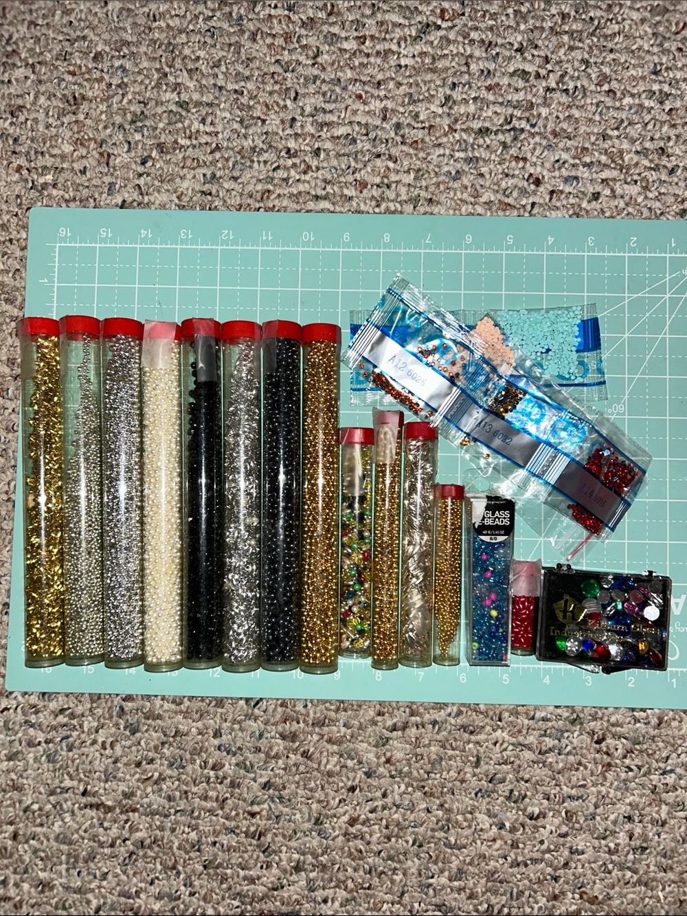 Mixed Craft Beads and Sequins Assortment